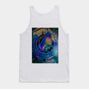 "Vibrations" acrylic pour painting Tank Top